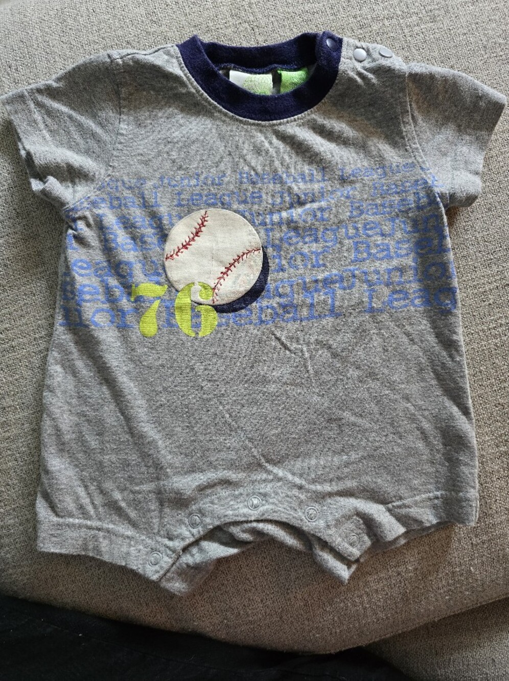 Vintage Circo Baseball Romper 6m